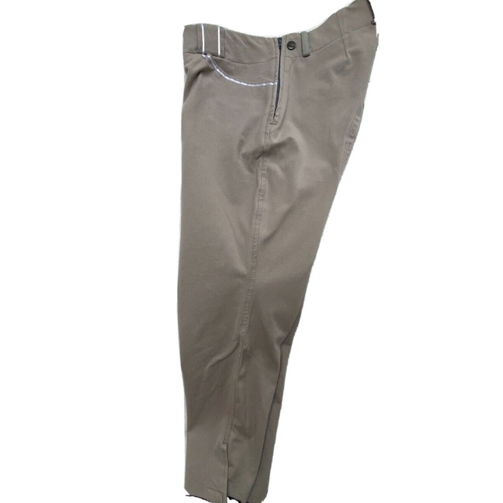 Trainer's Choice Euro Seat Breeches Riding Pants Sz 26R fits like 28 Gray - Picture 14 of 14
